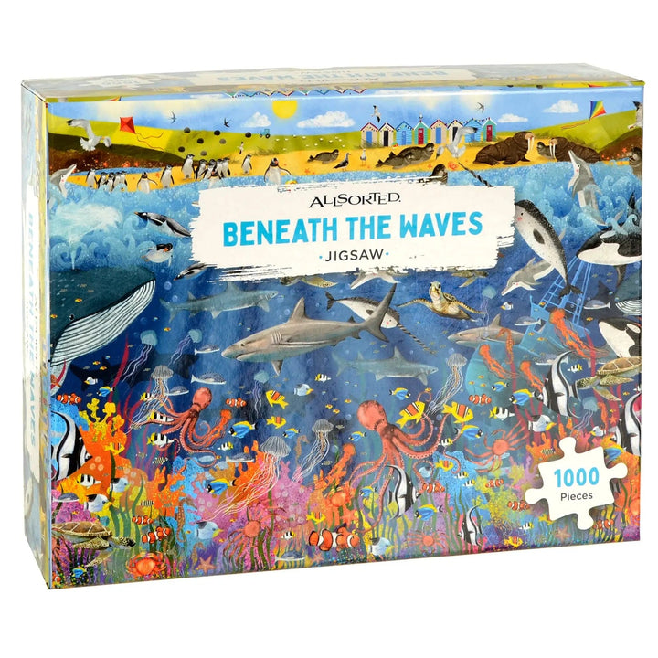 Beneath the Waves 1000 piece jigsaw puzzle with a scene of sealife