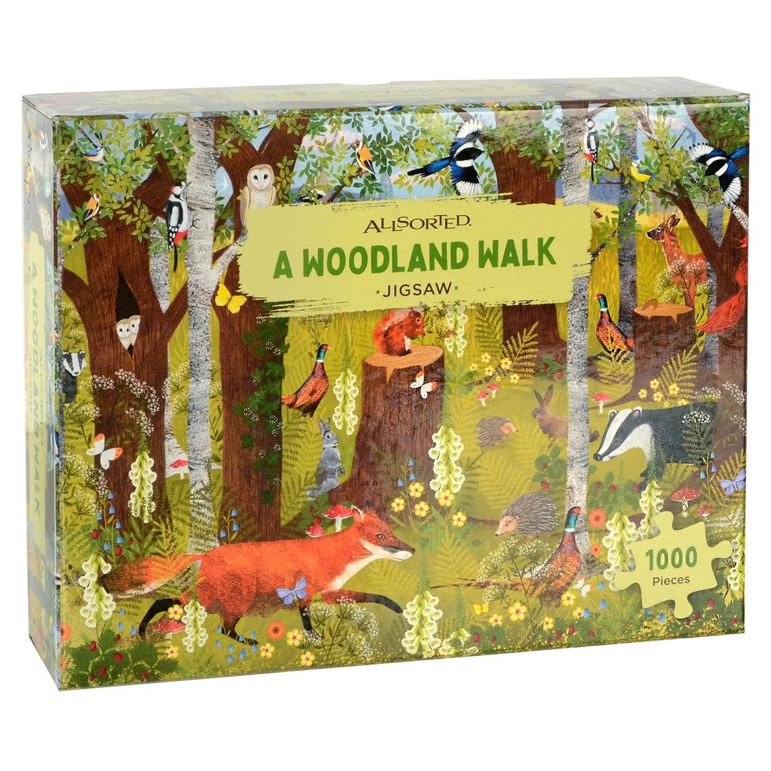 Woodland walk nature theme jigsaw puzzle with 100 pieces