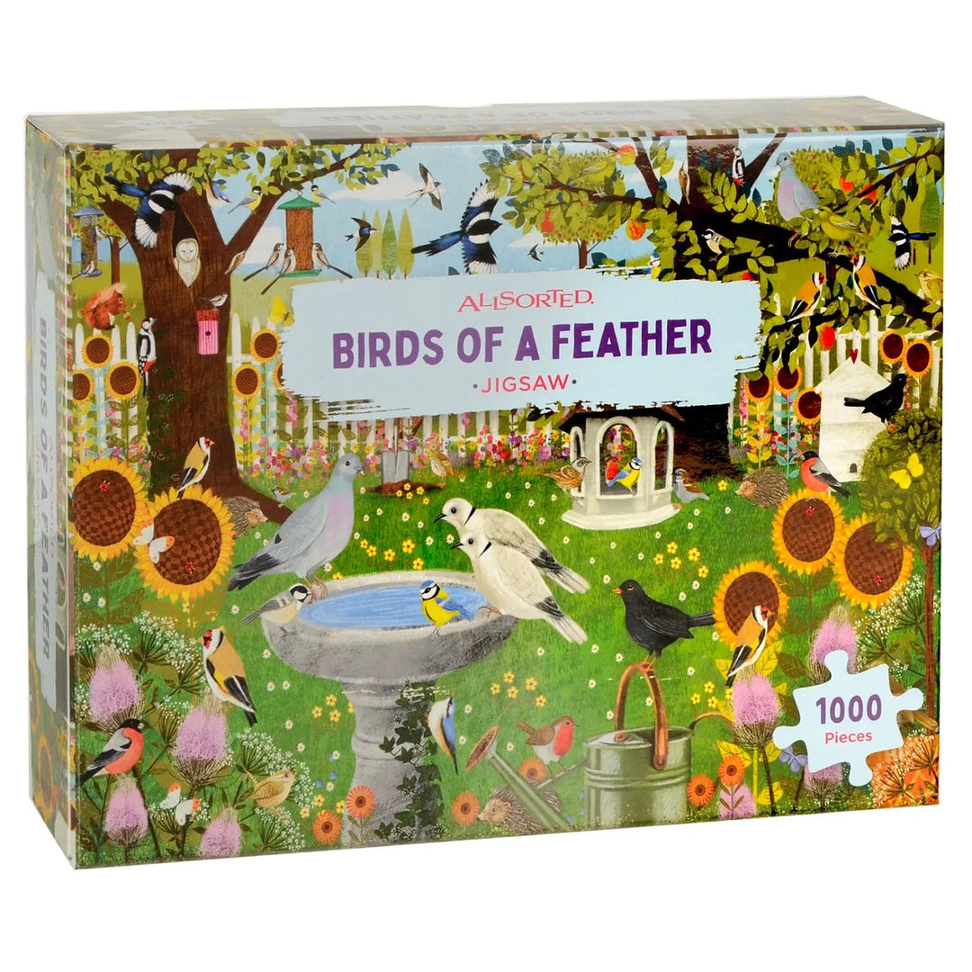 Birds of a feather 1000 piece illustrated jigsaw puzzle