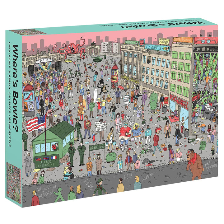 Where's Bowie? Jigsaw Puzzle Find David Bowie 500 Pieces Berlin