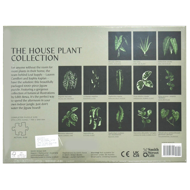 The House Plant Jigsaw Puzzle Botanical Foliage 1000 Pieces