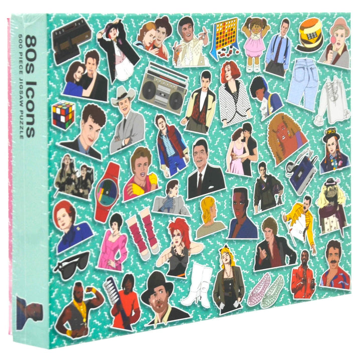 80s Icons Jigsaw Pop Fashion TV Movies Nostalgia 500 Pieces