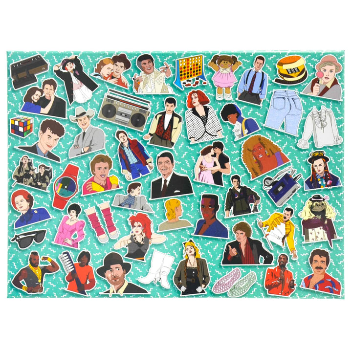 80s Icons Jigsaw Pop Fashion TV Movies Nostalgia 500 Pieces