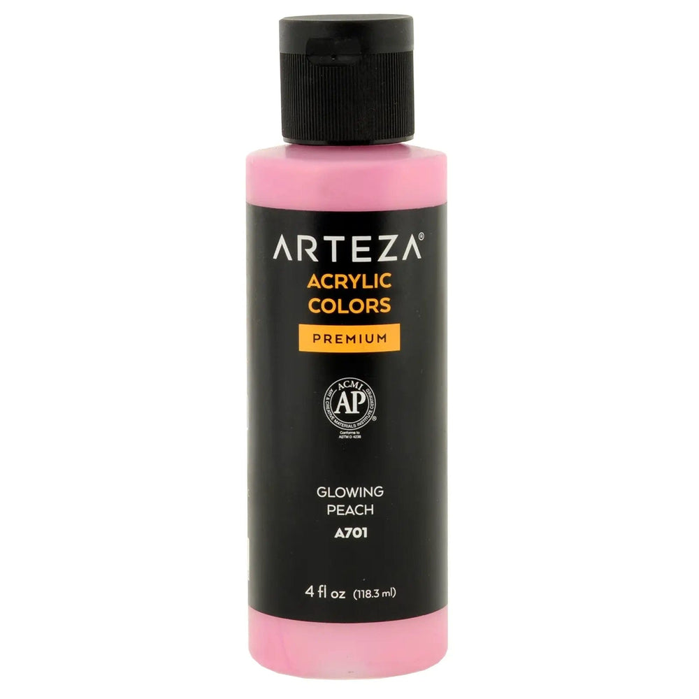 Glowing Peach A701 Arteza Acrylic Colour Paint in a 118ml bottle