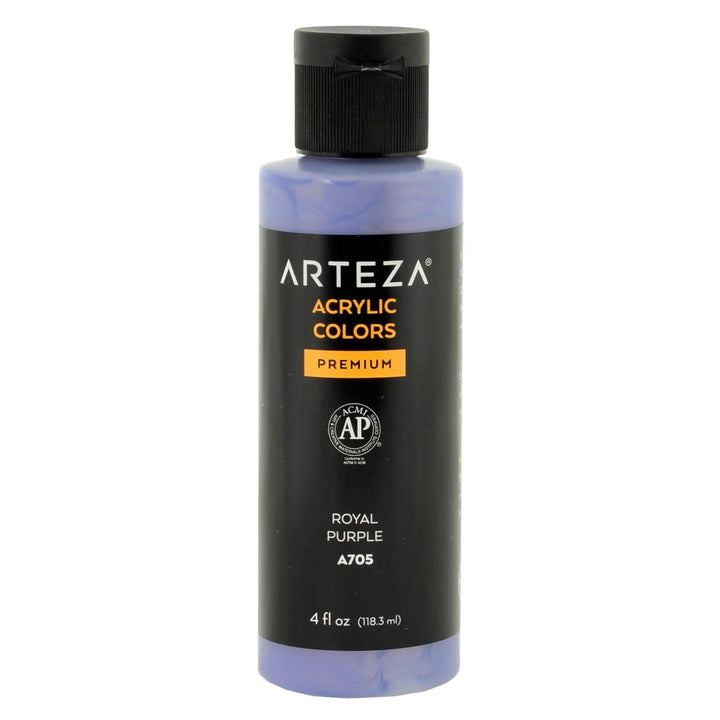 Royal Purple A705 Arteza Acrylic Colour Paint in a 118ml bottle