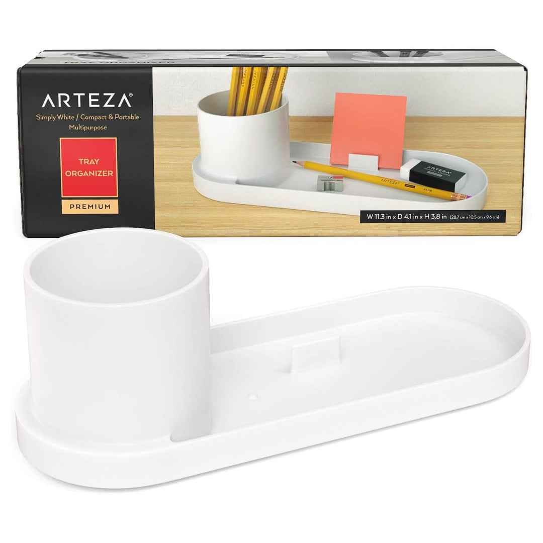 Arteza Premium Tray Organizer Ivory Colour Studio Desk Tidy