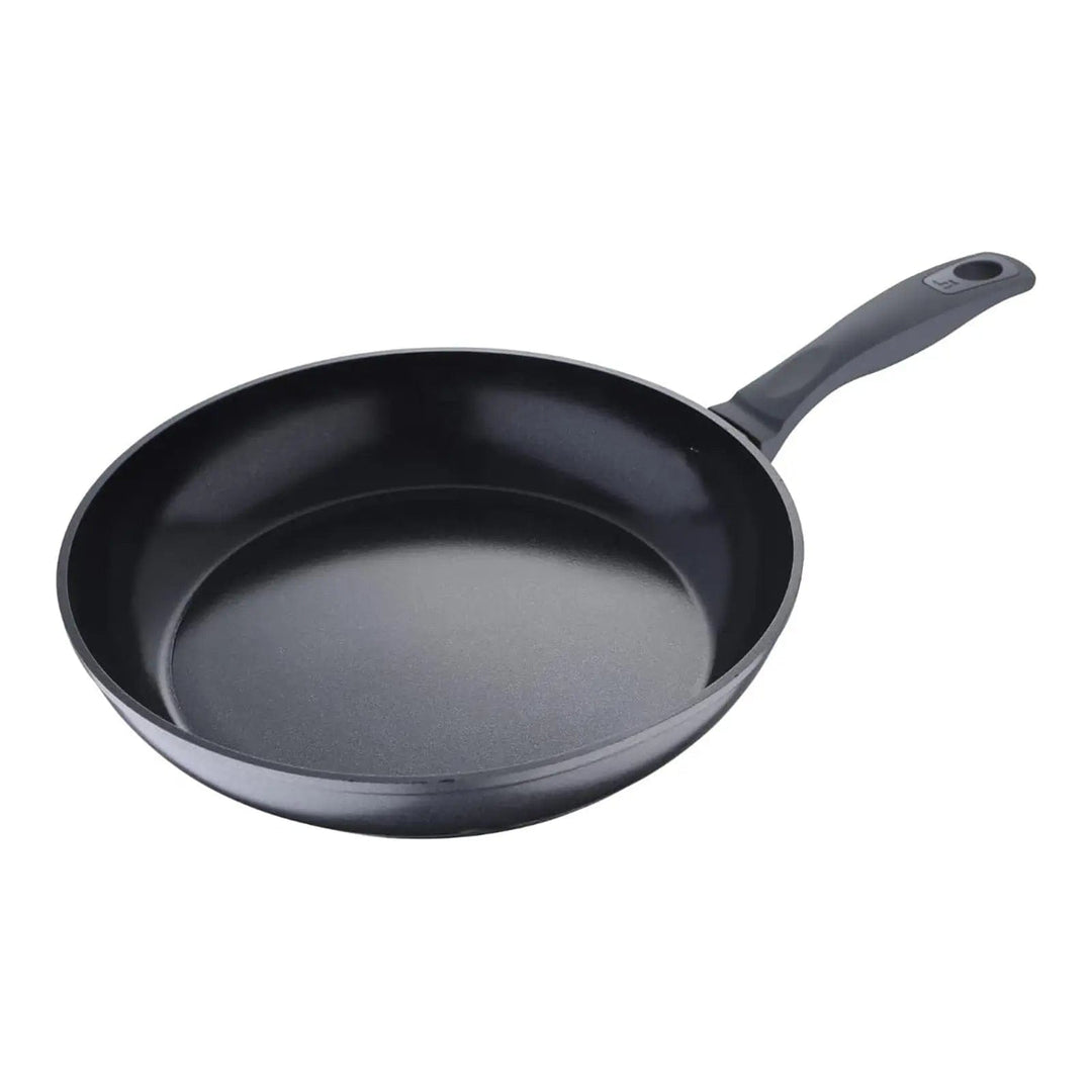 20cm black non-stick frying pan with easy grip handle