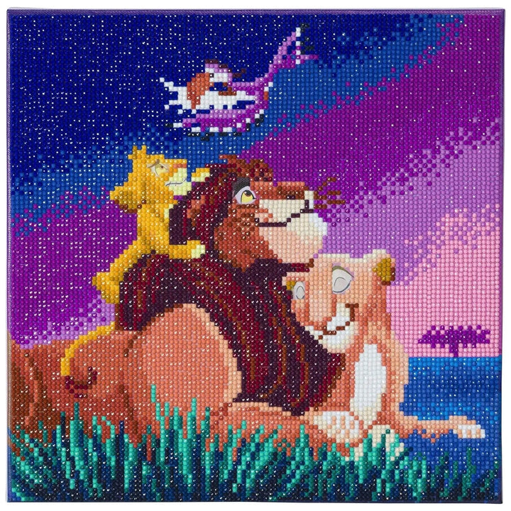 The Lion King crystal art completed square picture