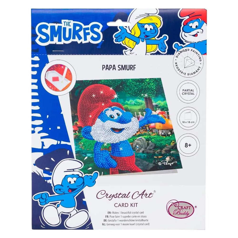 Pap Smurf Crystal Art Card kit box for age 8+