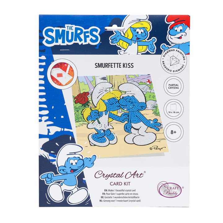 Smurfette Kiss Crystal Art Card kit to make