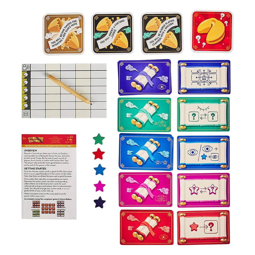 Contents of the box of the Fortune Cookies strategy game