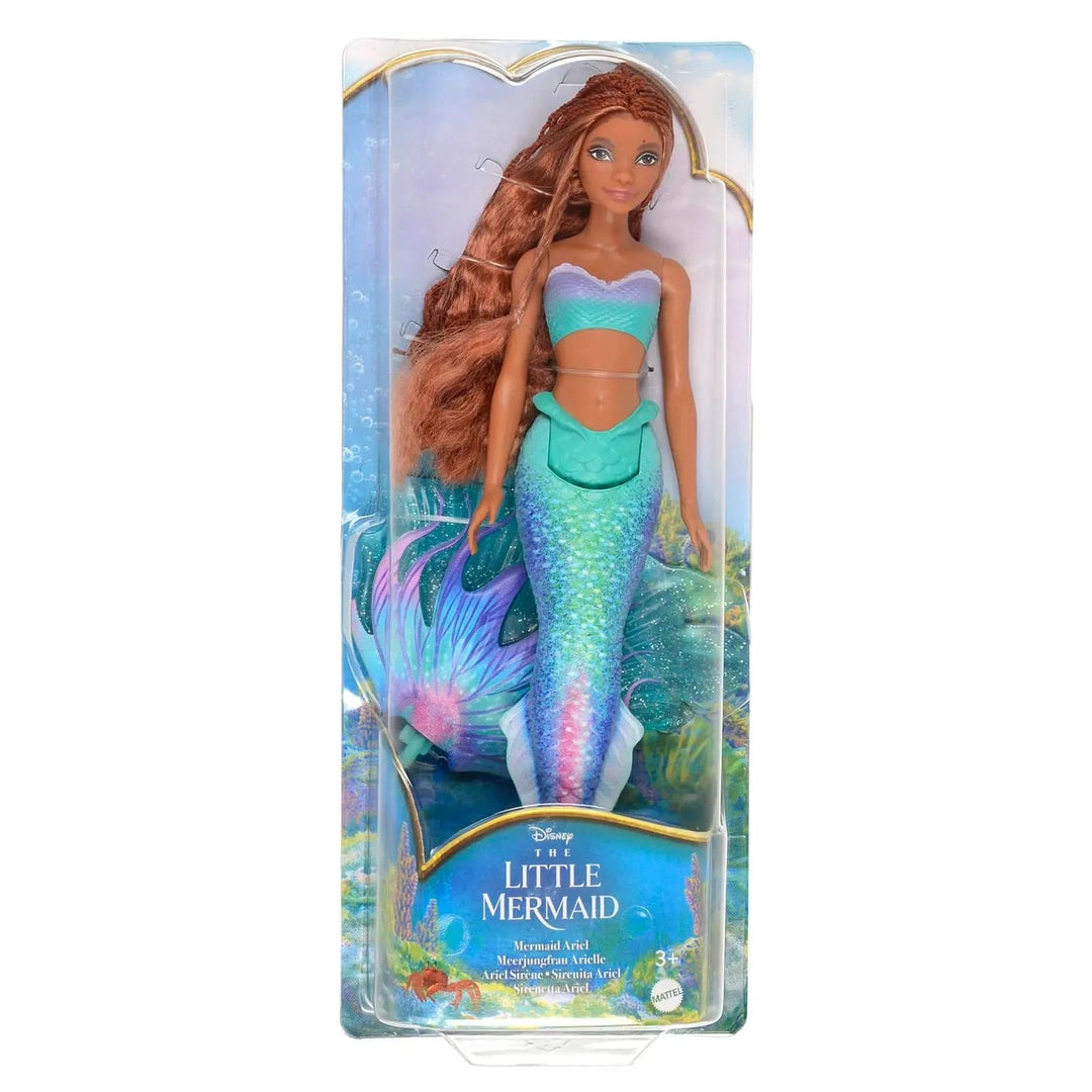 Disney the Little Mermaid doll with long red hair in window display packaging