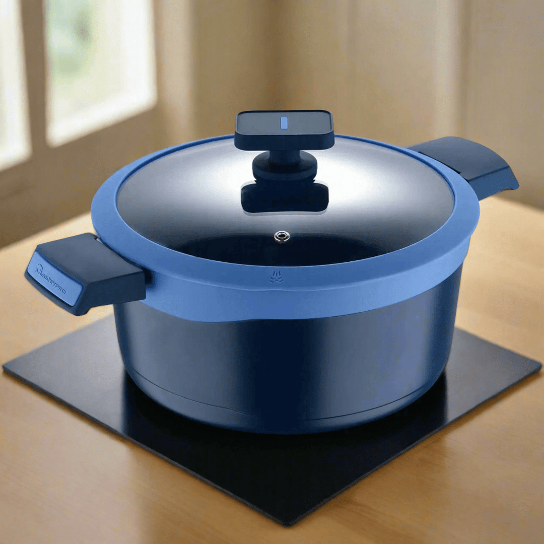 MasterPro Casserole Pot With Glass Lid Colour Aluminium Oven Dish