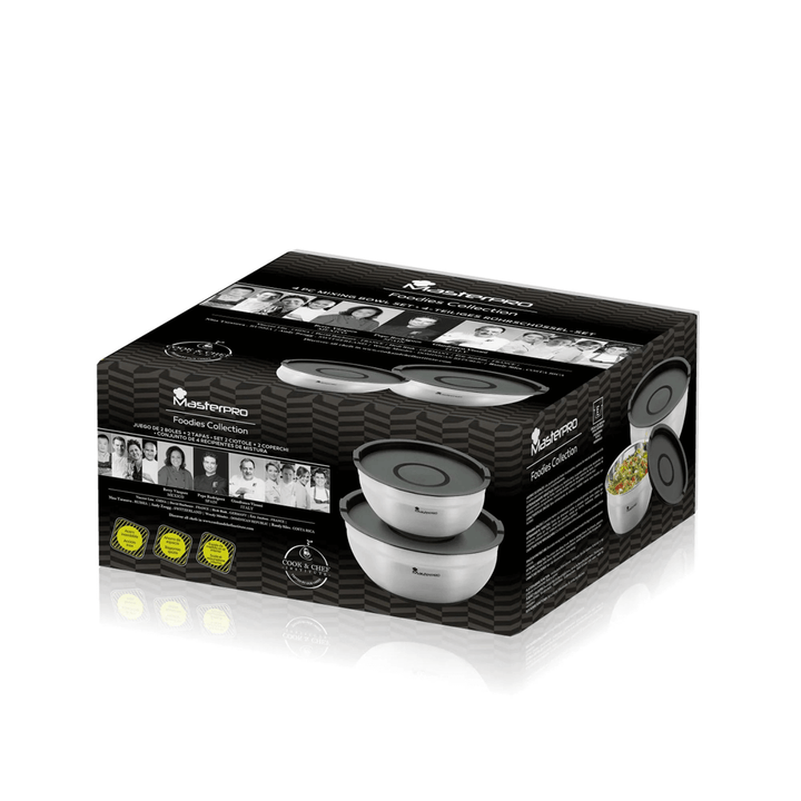 masterpro cook &amp; chef institue mixing bowl set packaging