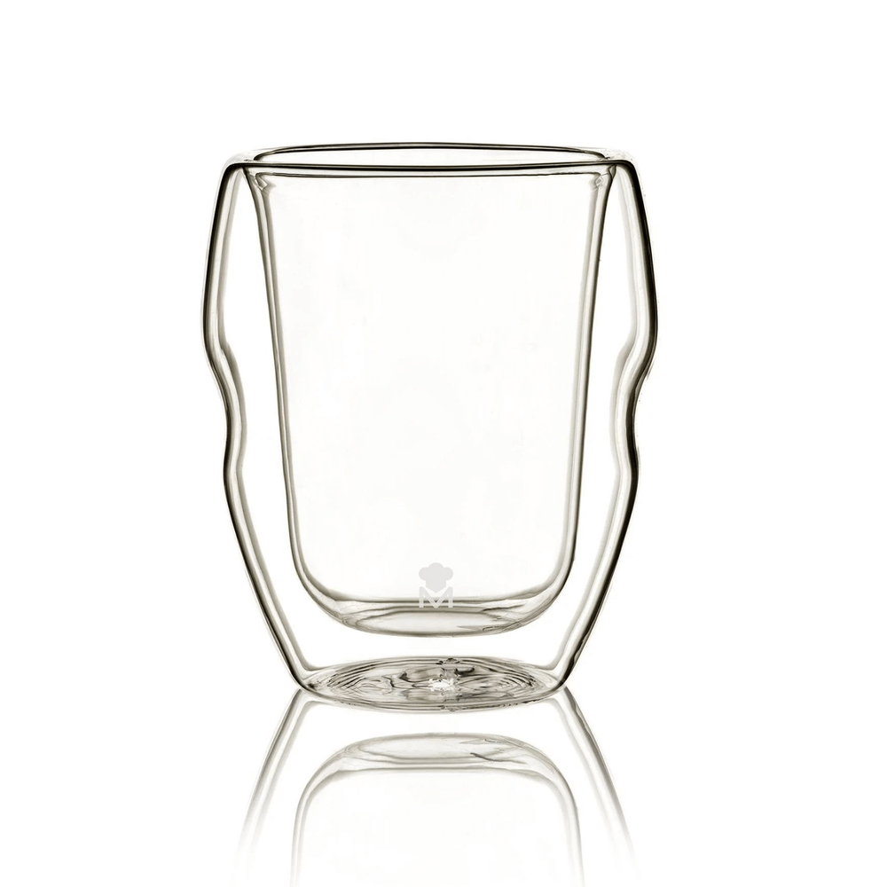 single rock glass tumbler featuring masterpro chef hat logo