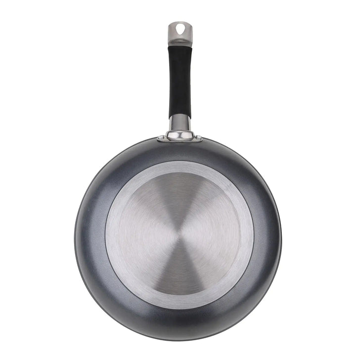 Base of MasterPro aluminium wok with matte grey exterior