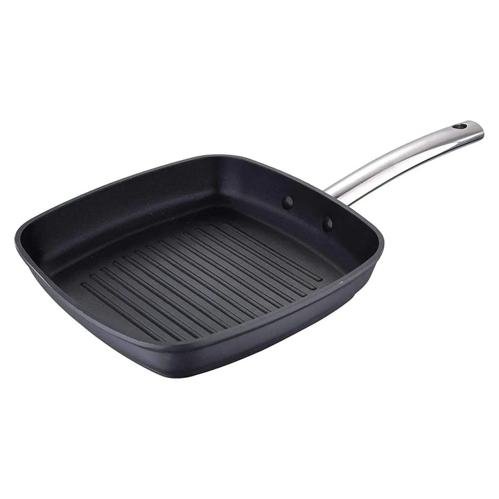 MasterPro Foodies Grill Pan With Handle Forged Aluminium 28cm