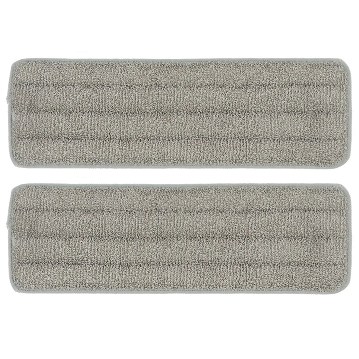 2 grey microfibre replacement mop head pads for the Mud Mummy Spray Mop