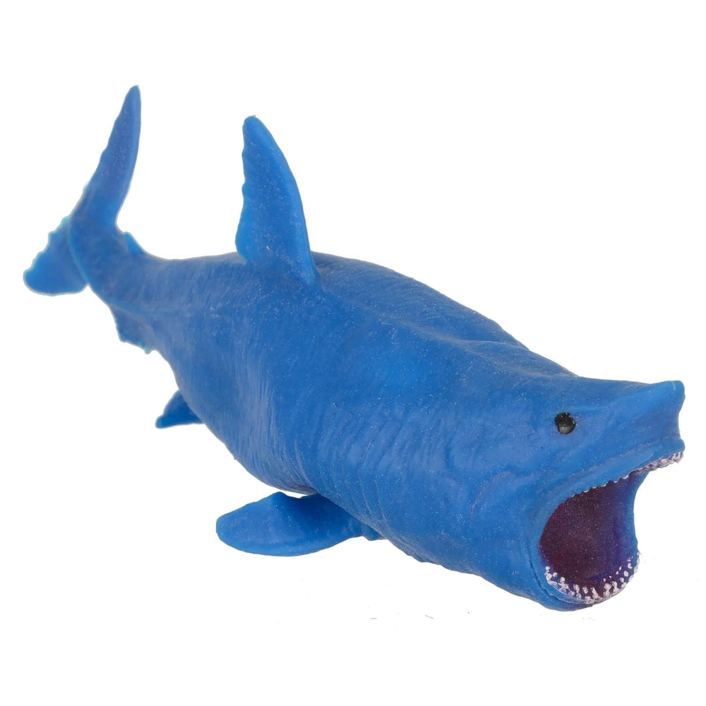 Blue shark squeezable toy for anxiety relief