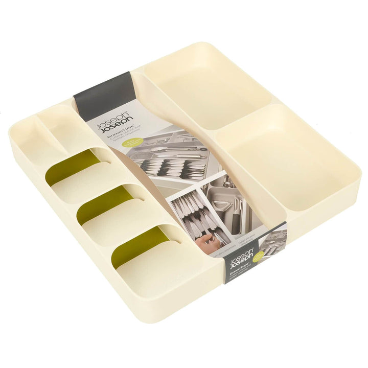 Joseph Joseph Drawer Organiser Tray Cutlery Utensils Cream/Green