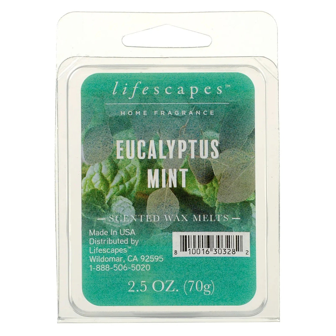 Pack of Eucalyptus and mint scented wax melts from lifescapes