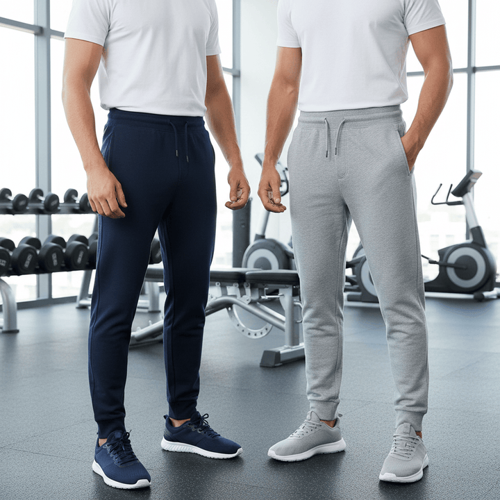 2 Pack Mens Jogging Trousers Grey Navy Lounge Sweat Pants