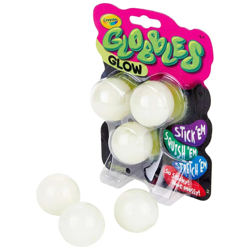 Pack of 3 Crayola glow in the dark Globbles to stick, squish and stretch