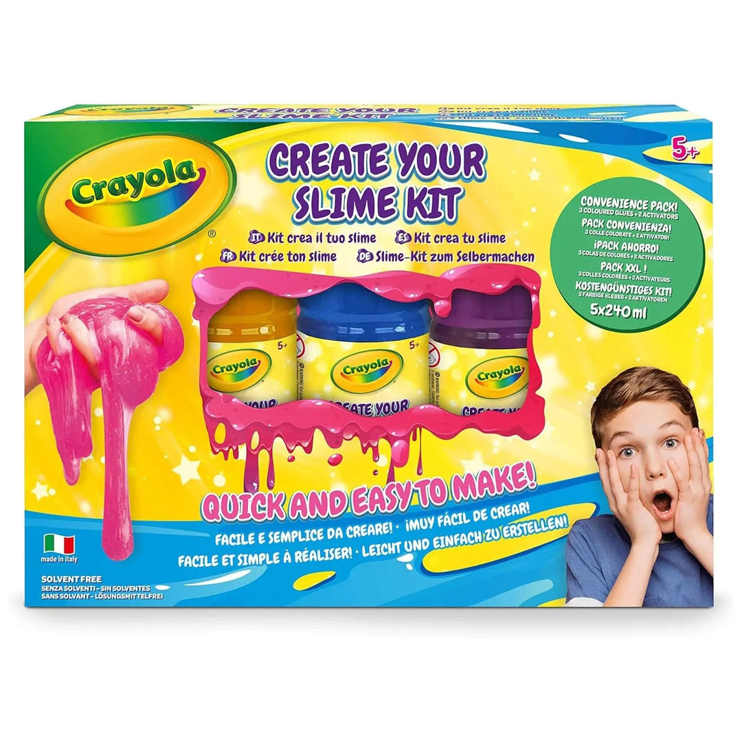 Create your own slime kit in brightly coloured box