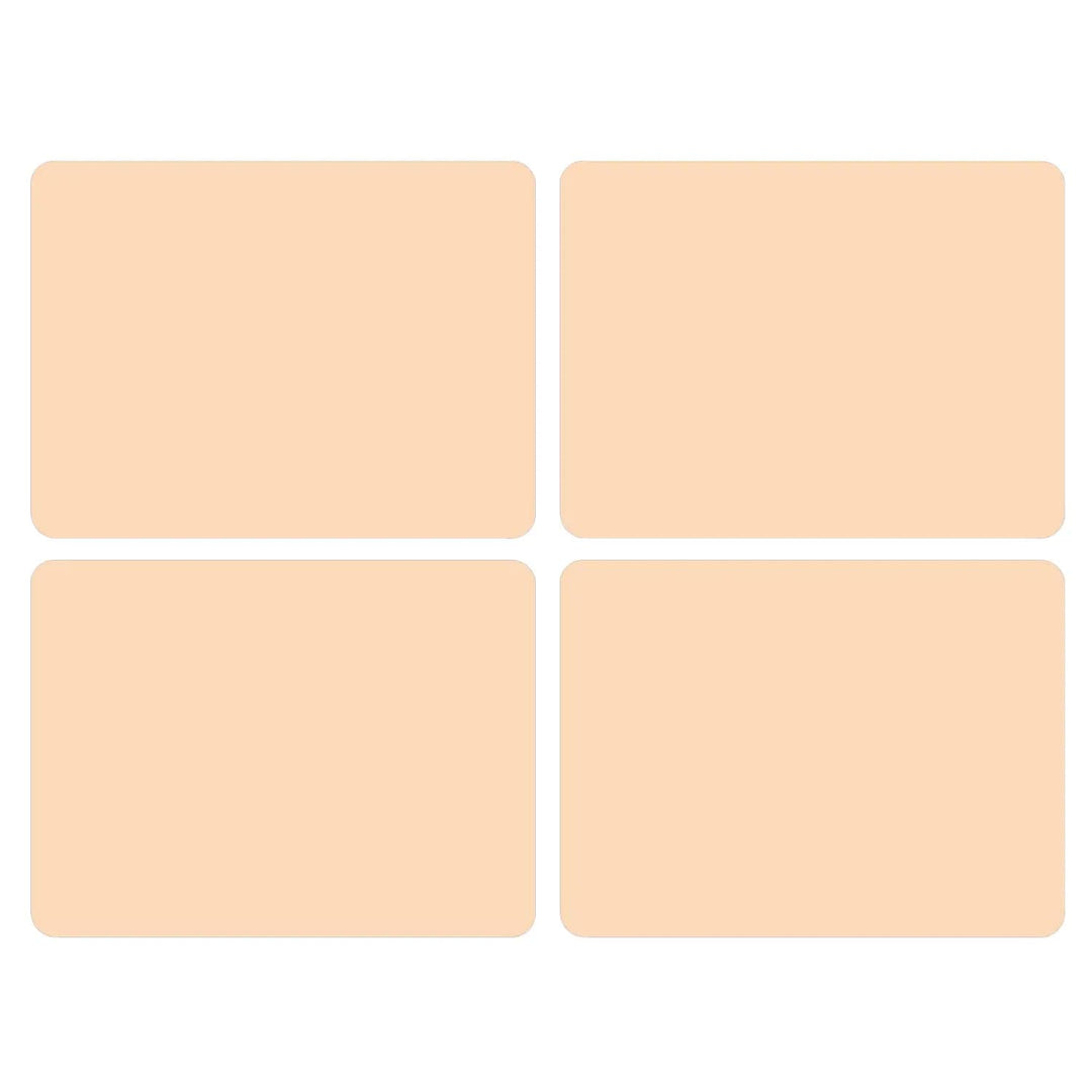 Set of 4 pale peach colour placemats