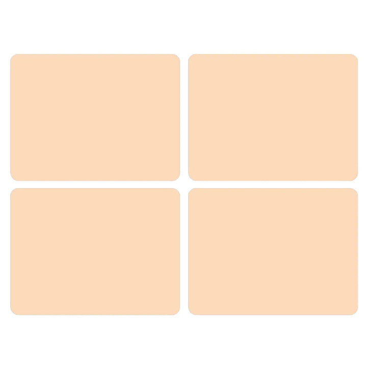 Set of 4 pale peach colour placemats