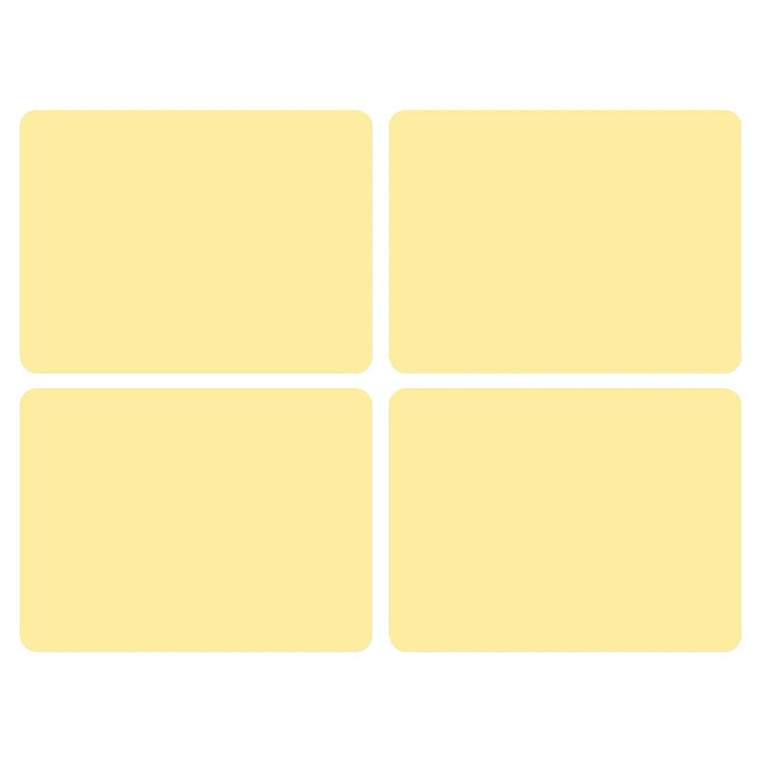 Set of 4 pale lemon colour placemats from pimpernel