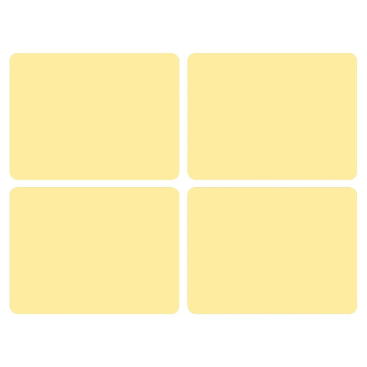 Set of 4 pale lemon colour placemats from pimpernel