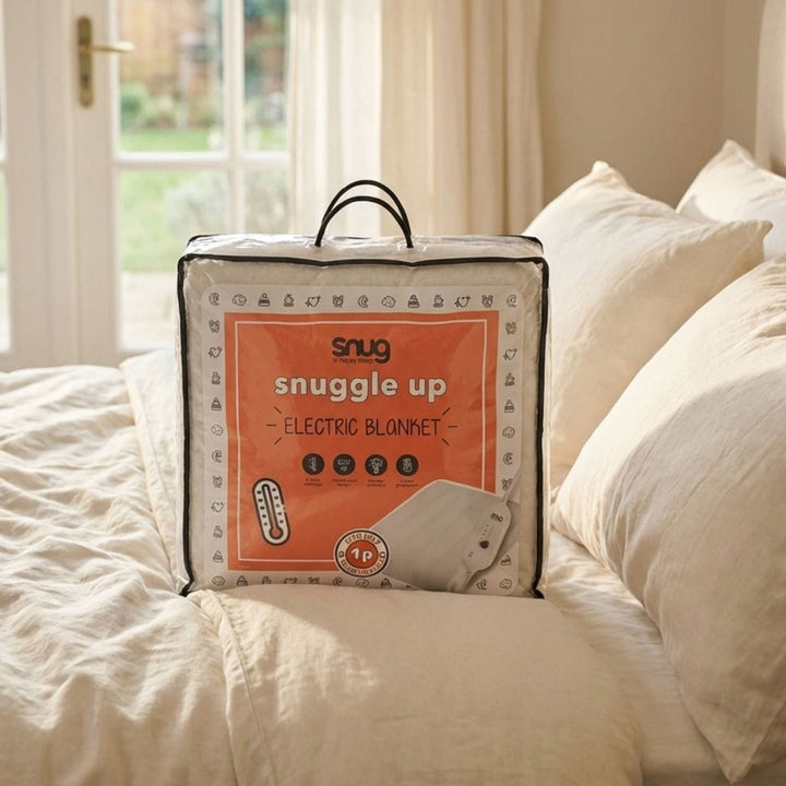 Snuggle Up Electric Blanket 3 Heat Settings Easy Fit Straps