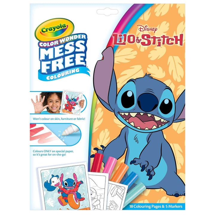 Crayola Color Wonder Mess Free Colouring 18 Pages with 5 Markers