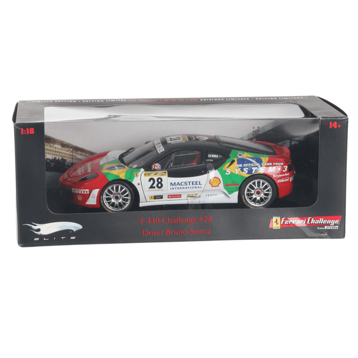 ferrari challenge vehicle in black display box