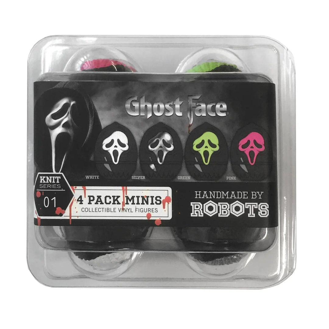 Handmade by Robots 4 pack Minis Ghost Face collectible figures in packaging