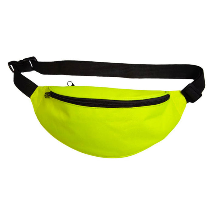 Bum Bag Neon Pattern Festival 80s Travel Belt Fancy Dress Neon Yellow