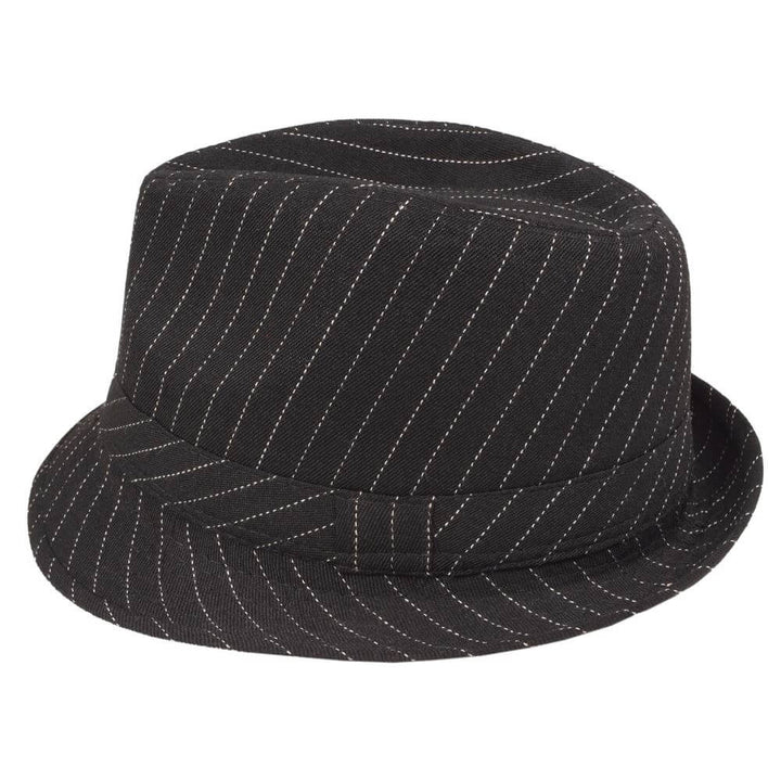 Gangster Hat Pinstripe Trilby 40s Fancy Dress Stag Hen