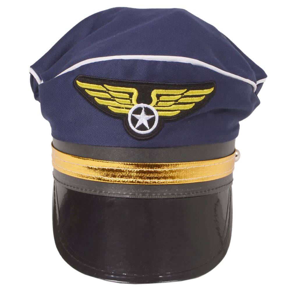 Airline Pilot Hat Captain RAF Flight Officer Fancy Dress