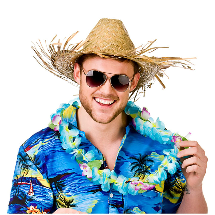 Hawaii Beachcomber Straw Hat Luau Beach Party Fancy Dress