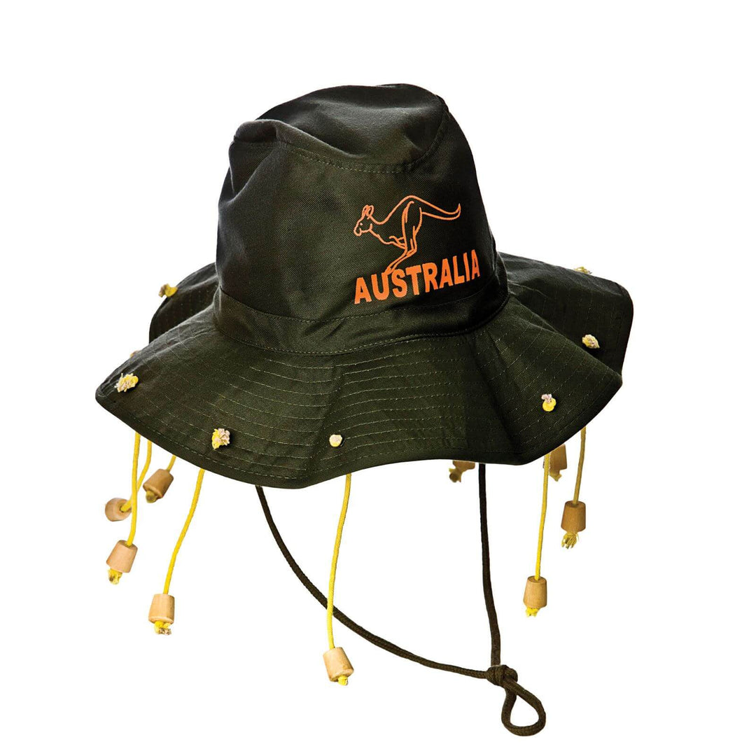 Australian Hat With Corks Kangaroo Print Fancy Dress