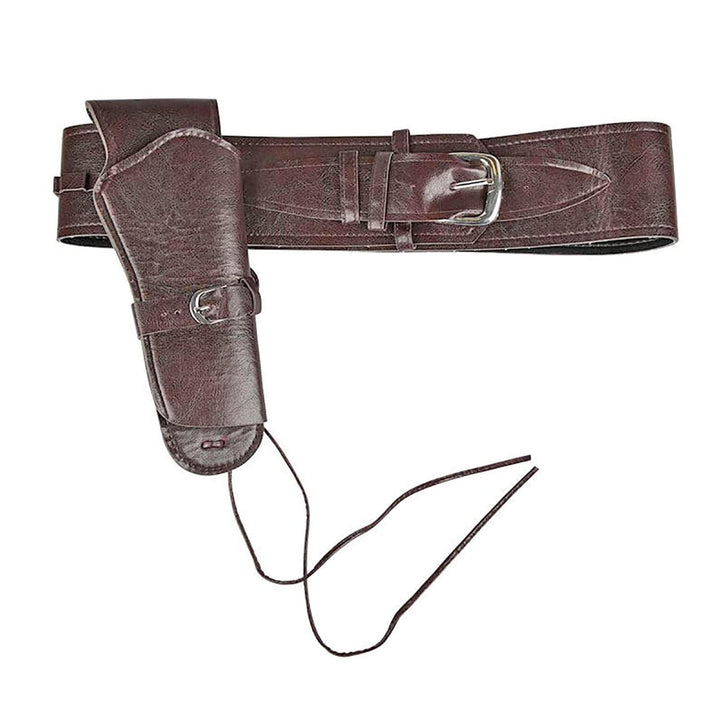 Deluxe Cowboy Holster Gun Holder Belt Brown Wild West