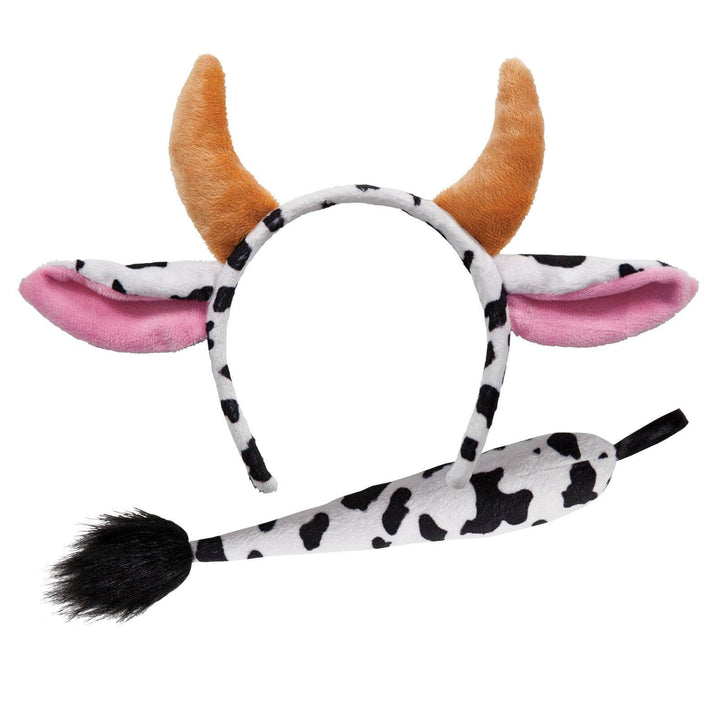 Ears & Tail Set Kids Farm Animals Fancy Dress Pets Cow