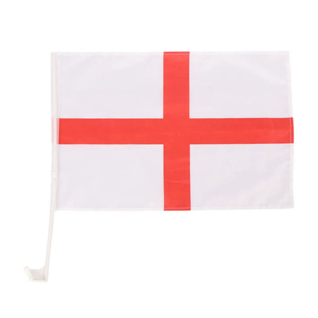 England flag with st george cross in red and white