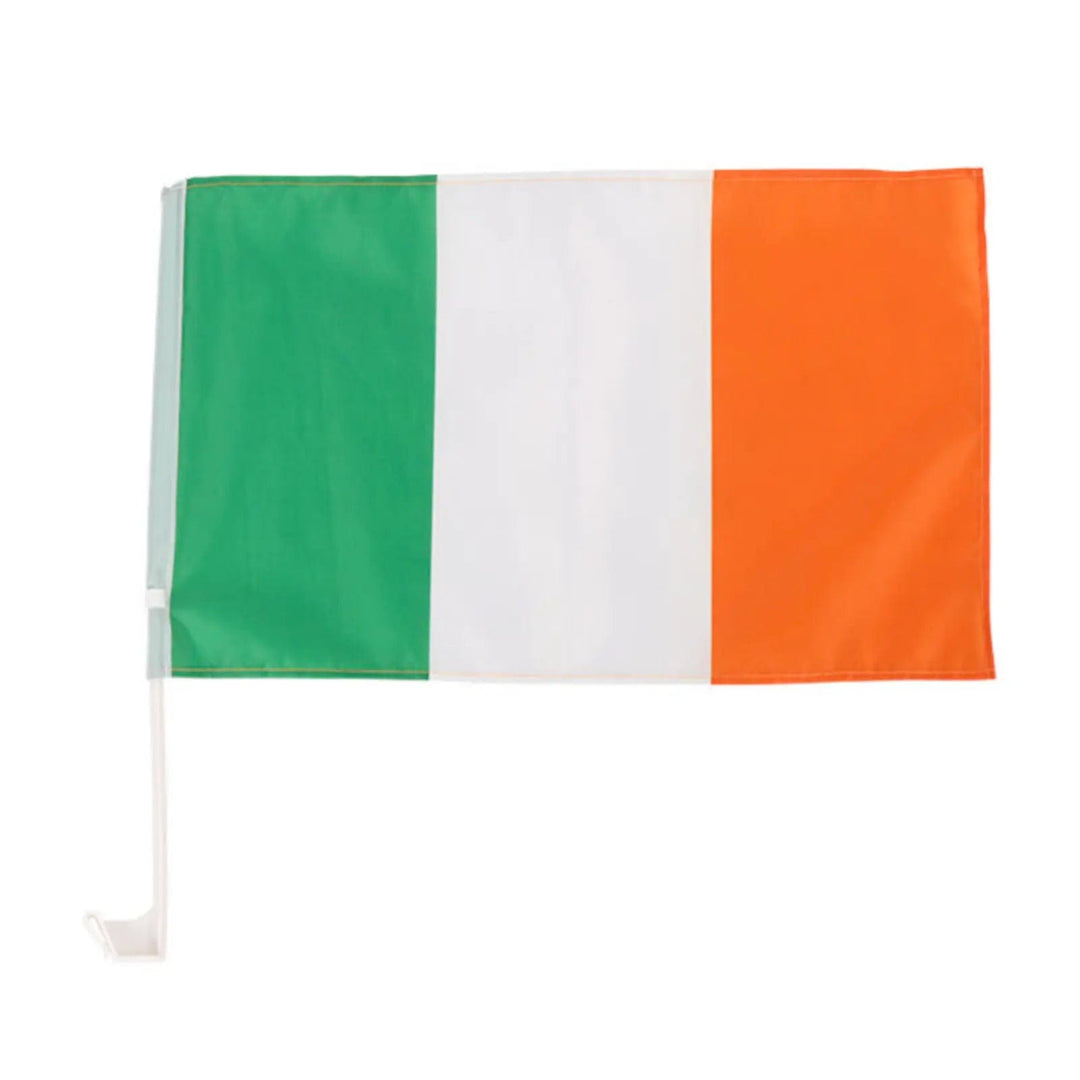 National flag of Ireland with green, white and orange stripes