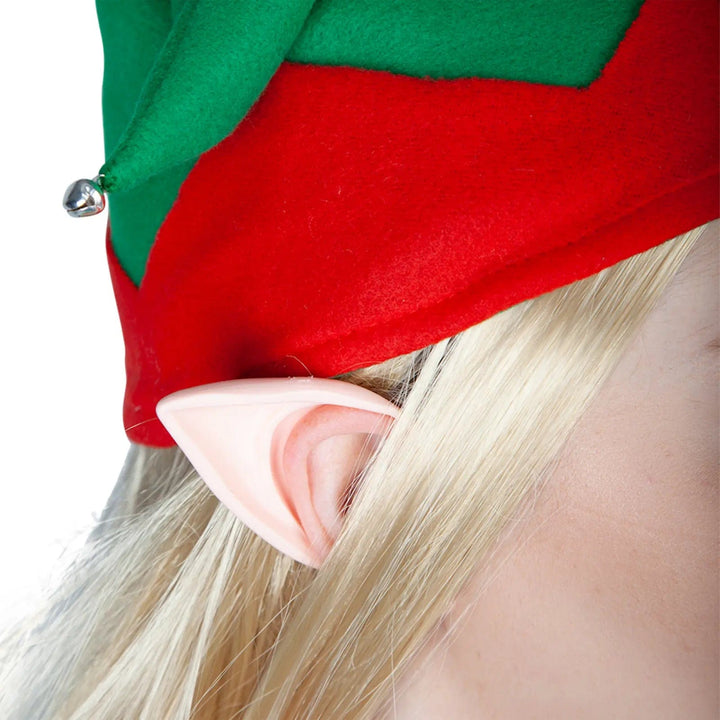 Pointed pink ear fancy dress accessory for Christmas elf costumes