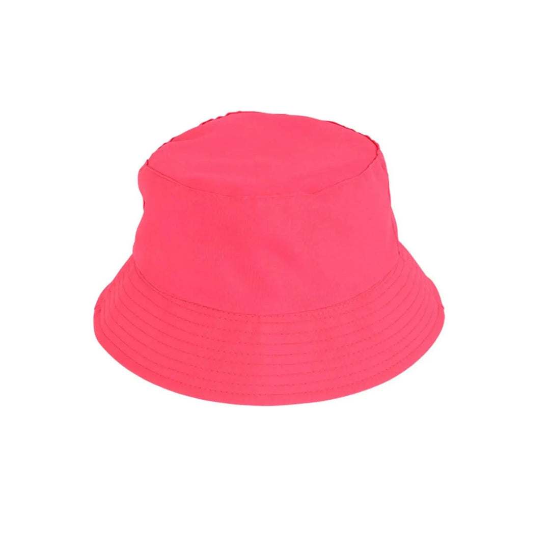 Pink neon bucket hat for retro 80s fancy dress parties