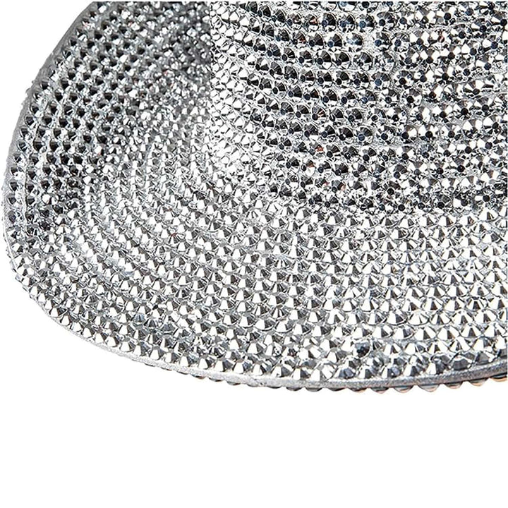 Super Deluxe Rhinestone Cowgirl Hat Silver Diamante One Size