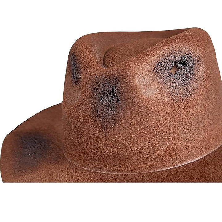 Adult Nightmare Hat Brown Fedora Worn Look Freddie Fancy Dress