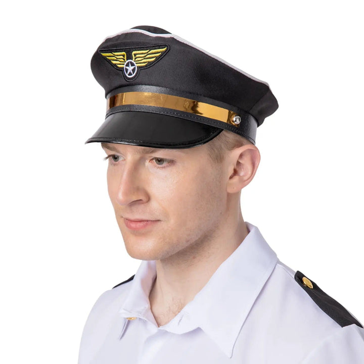 Airline Pilot Hat Captain RAF Flight Officer Fancy Dress